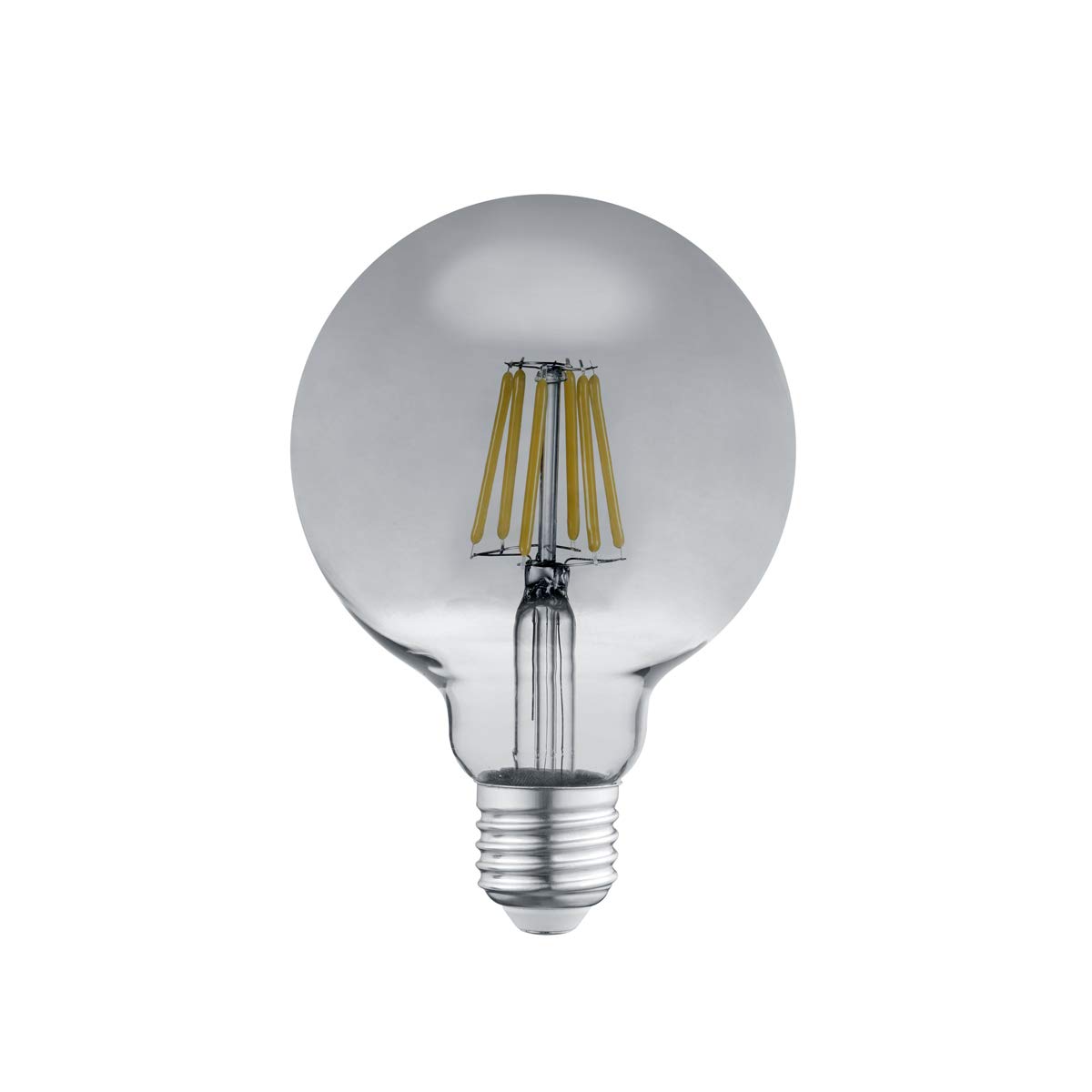 Trio Leuchten 988-654 LED Filament Light Bulb Smoke-Coloured Glass E27 Fitting 6 Watt 3000 Kelvin 190 Lumen