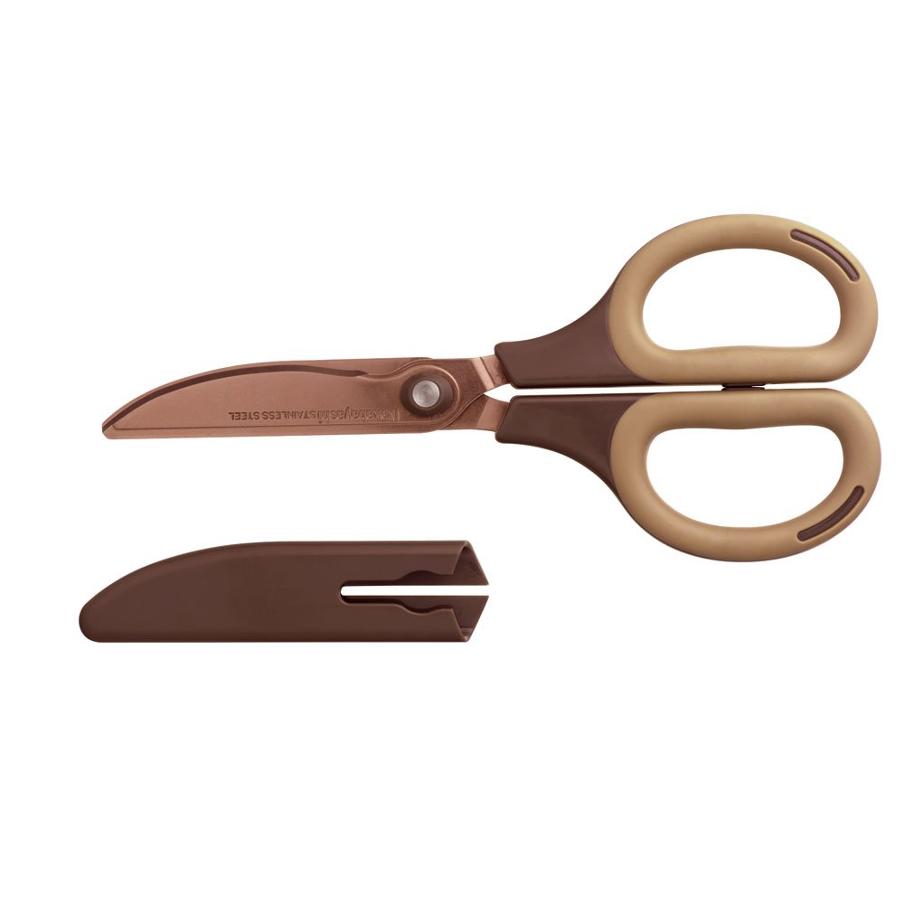 Nakabayashi Co., Ltd. cutlery of town, about scissors craftsman supervision crispy To cut brome Gili titanium coat Mocha NH-HT175M