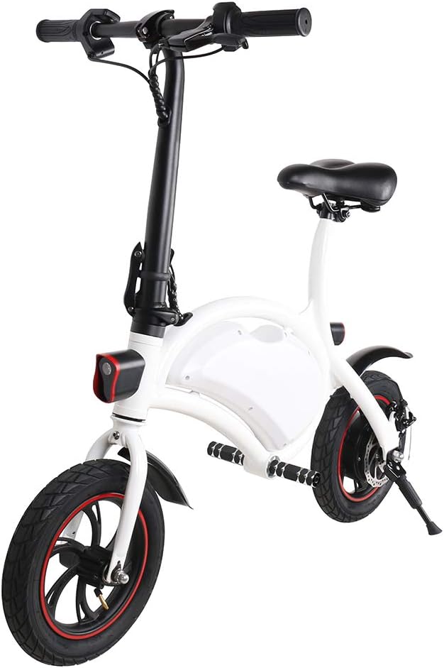 Windgoo Electric Bike, Foldable 12 inch 36V E-bike with 6.0Ah Lithium Battery, City Bicycle Max Speed 25 km/h, Disc Brake