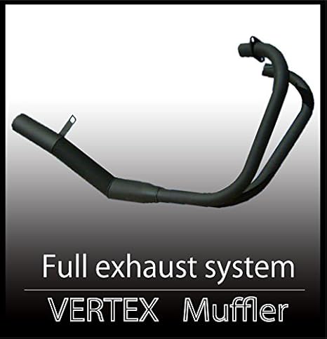 Amazon Cb250t Cb400t ホーク2 マフラー ショート管 ブラック バーテックス フルエキゾースト 車 バイク