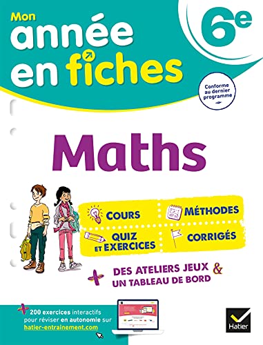 Maths 6e: fiches de révision collège