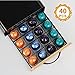 Flagship Nespresso Originalline Capsule Holder/Storage, Bamboo and Metal Drawer Holder with Handle, Coffee Pods Drawer Organizer (40 Pods)