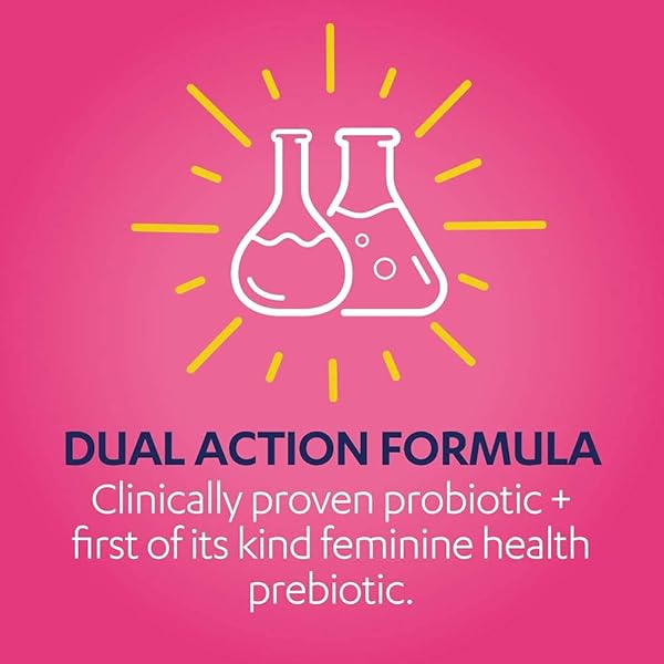 AZO DUAL PROTECTION, URINARY + VAGINAL SUPPORT, PREBIOTICS AND PROBIOTICS FOR WOMEN*, STARTS WORKING WITHIN 24 HOURS, NON-GMO, 30 COUNT