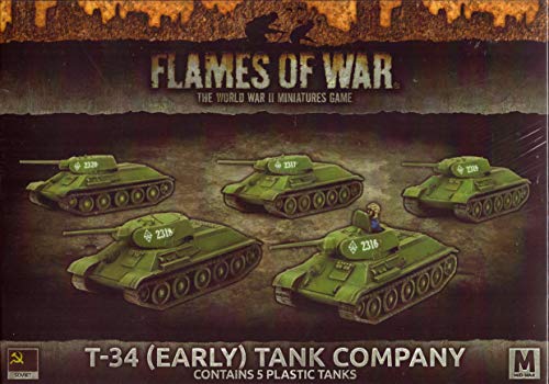 Flames of War: Mid War: Soviet: T-34 (Early) Tank Company (SBX39)