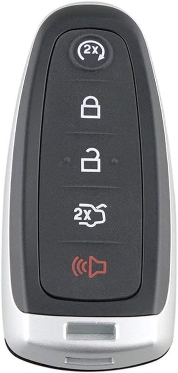 Mini Remote Key Case Replacement for 2011-2015 Ford Edge Explorer Remote Key Fob Shell Case+Insert - Black