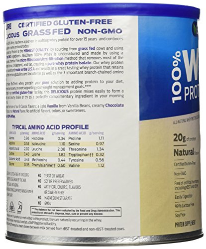 Biochem Ultimate 100 % Whey protein, Natural, 24.6-Ounce Can