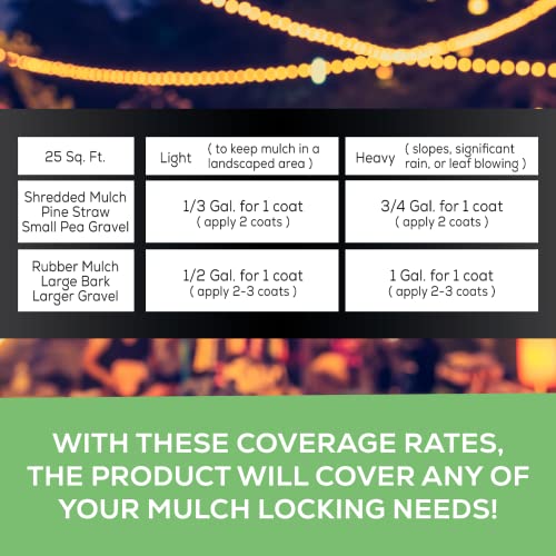 DOMINATOR Mulch Anchor 5 Gallon Mulch Lock and Pea Gravel Stabilizer