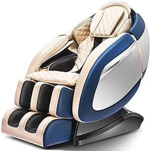 Relaxbx Super Luxury Space Capsule Zero Gravity Massage Chair Electric Automatic Cervical Lumbar Vertebrae, Suitable For Neck, Waist, Hips, Legs, Back, Feet,Blue