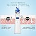 Blackhead Remover - XFJ Blackhead Vacuum Cleanser With 4 Removable Probes LED Display Rechargeable Blackhead Removal Tool Come With USB Charging Cable