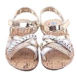 Girls Princess Shoes, Mosunx(TM) Baby Sandals Toddler First Walkers Kid Shoes (12~18 Month, Gold)