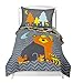Where The Polka Dots Roam Twin Reversible Woodland Creatures Duvet Cover Set with 1 Reversible Pillowcase for Kids Bedding -Double Brushed Ultra Microfiber Luxury Bed Sheet Set (66