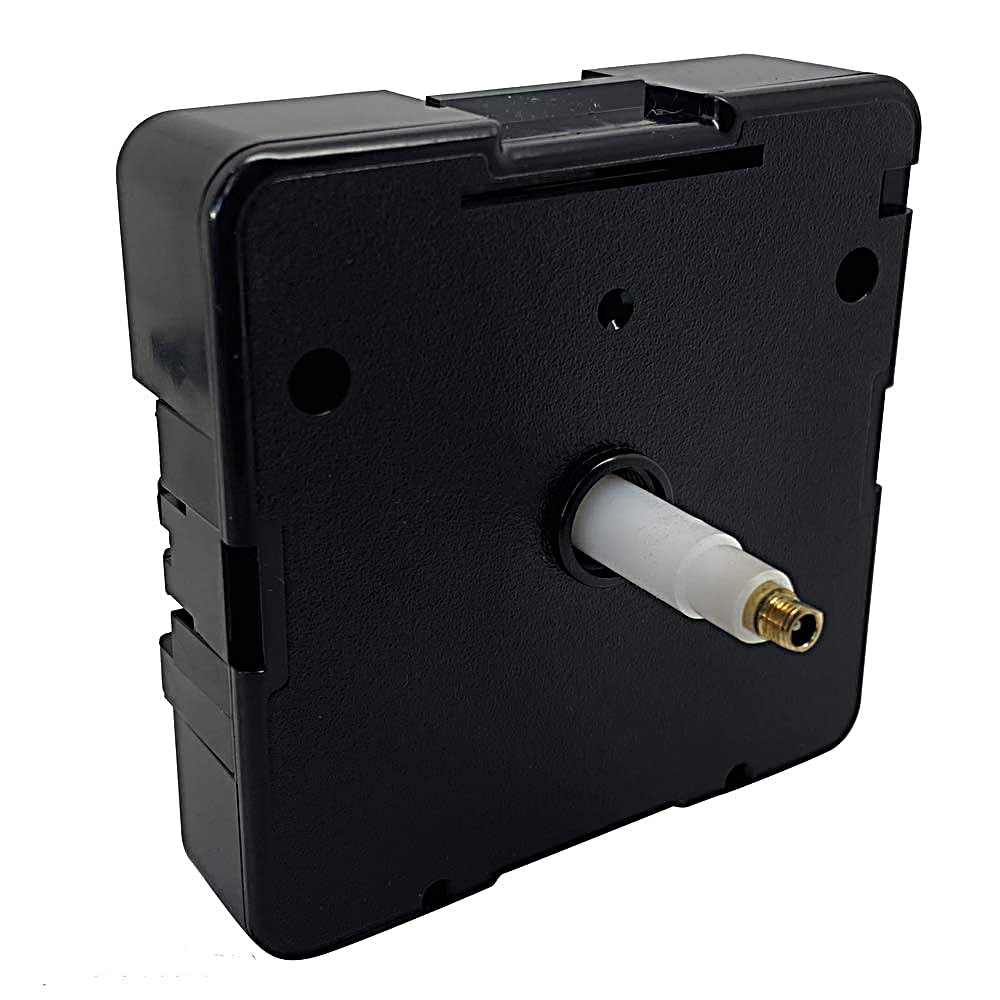 UTS High Torque Clock Movement Mechanism Motor Quartz German Euroshaft IEC R6+ Battery Green Setting Wheel Replacement For Large Hands (20mm Shaft - Faces Up To 12mm Thick)