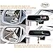 LTJ Slender Blind Spot Mirrors, 360 ABS HD Ultra Low-Profile Glass Fit Stick-on Design Fit for All Universal Vehicles Car SUV Truck RVs Vans(Pack of 2)(Slender)