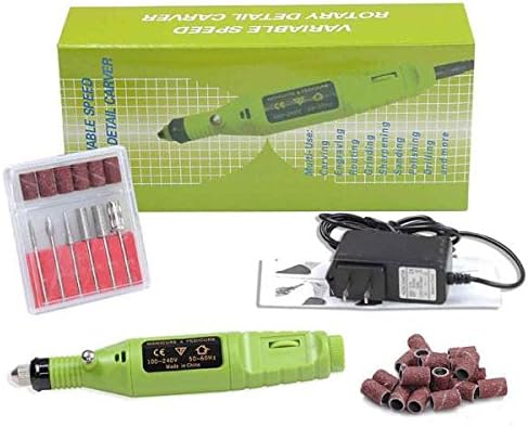 Electric Nail Drill Machine Nail File Drill Acrylic Nails Grinder Bits Portable Nail Manicure Pedicure Kit - Green
