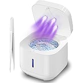 Dental Ultrasonic Retainer Cleaner Machine, 45kHz Dental Cleaning Pod with 4 Modes, Digital Timer & 200ML Capacity for Denture, Mouth Guard, Aligner, Night Guard, Braces, Toothbrush Head & Jewelry