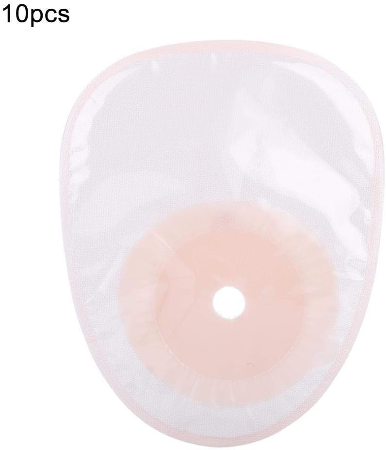 Rockyin 10pcs/Pack One-Piece System Ostomy Bag Medicals Drainable Pouch Colostomy Bag Ostomy Supplies: Home & Kitchen