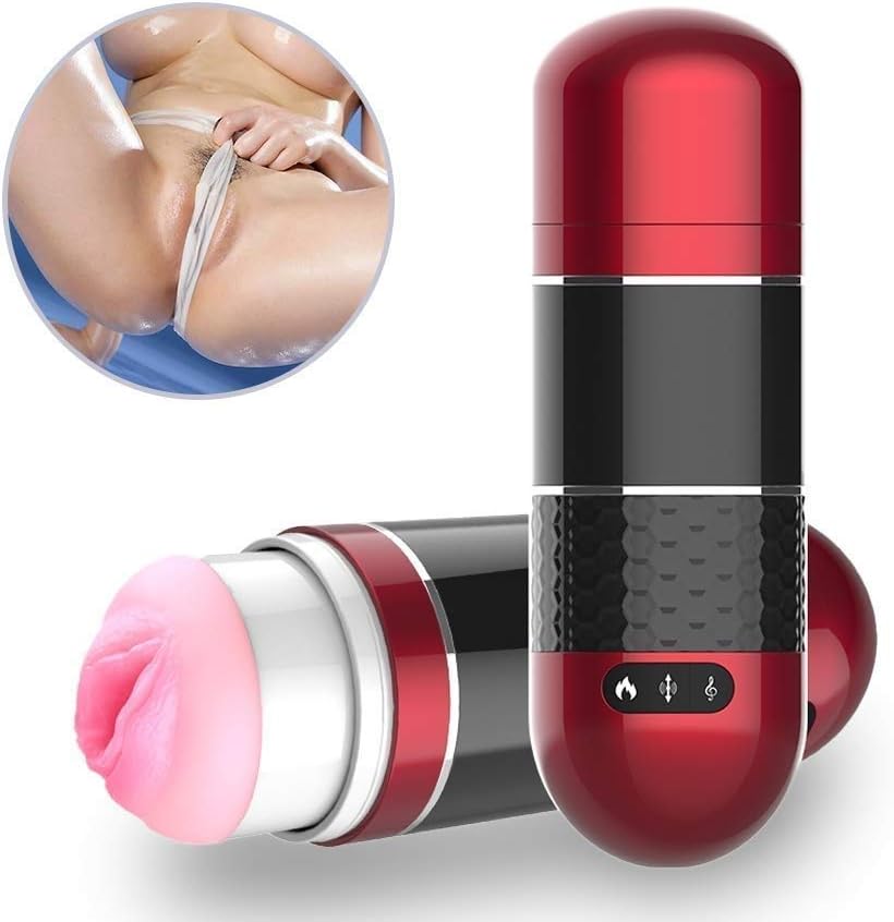 NNJELILA 2 in 1 Adullt Toys,Electric Piston Cup Men Deep Throat Hands Free Simulating Sucking Tongue Machine Mens Glad Toys Fitness Tool to Relax Muscle and Improve Blood Circulation