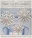 Amscan Winter Wonderland Christmas Snowflake Paper Fan Hanging Party Decoration (3 Piece), White, One Size