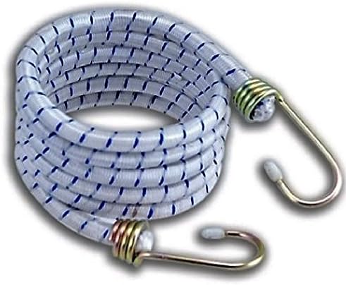 Ram-Pro 12 Pack 72" Long Bungee Cords Set with Galvanized Steel Hooks – Heavy-Duty Variety Pack of Thick Straps