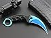 HOSANA Karambit Knife Stainless Steel Fixed Blade Tactical Knife with Sheath and Cord Nice Knife for Hunting Camping Fishing and Field Survival (Blue)