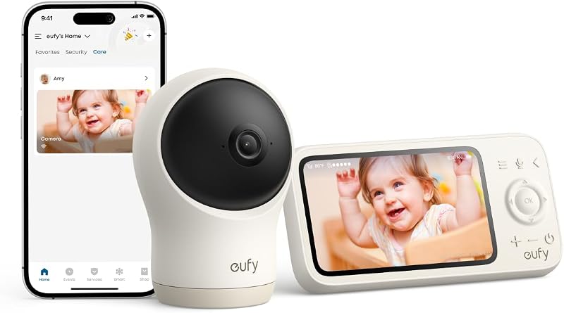 eufy Security Baby Monitor C10 2K HD Camera Hybrid Local/Remote View