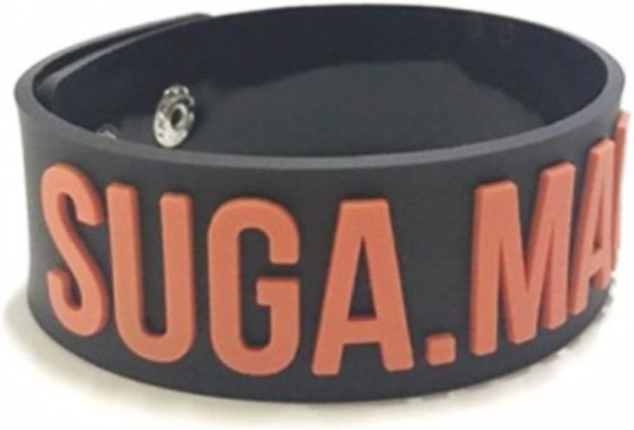 SUGA Bangtan Boys Birthday Silicone Bracelet Wristband Bangle - (Ships from New York) for BTS Fans