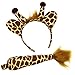 Giraffe Headband and Tail - Giraffe Costume - Animal Costume Accessory Set by Funny Party Hats