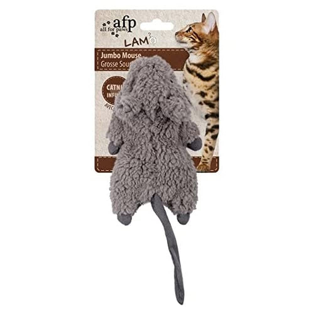 ALL FOR PAWS Lamb Jumbo Crinkle Catnip Rodent