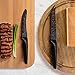 HOBO, Stainless Steel Chef Knife Acrylic Block Professional Non-slip Handle, Kitchen Scissors, Cooking, Black Cutlery Set
