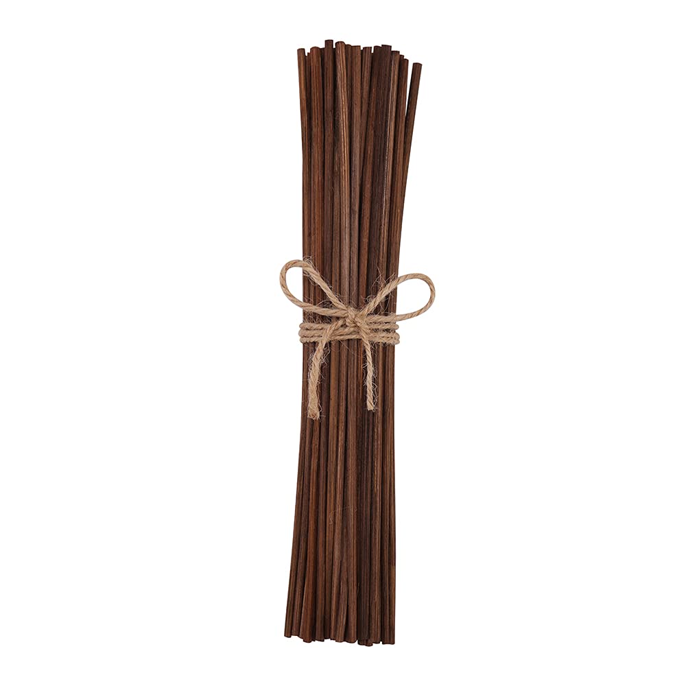 Photo 1 of 10 inch 20 Pcs Natural Rattan Wood Reed Diffuser Sticks Essential Oil Aroma Replacement Aroma Reed Diffuser Sticks (Brown-20pcs)