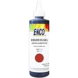 ENCO Food Coloring Gel Red 8.8 oz (250g) Concentrated, Vegan
