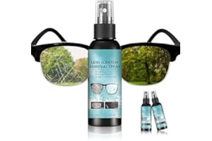 POSLAB Lens Scratch Removal Spray，eye glass cleaners spray，eyeglass scratch remover,scratch remover for sunglasses,scratch remover for eyeglasses,Eyeglass Cleaning Tools for Lenses Screens,(2pcs-100ml)