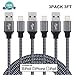 Everdigi iPhone Charger Nylon Braided Lightning Cable Compatible with iPhone 7 7Plus SE 6s 6 6Plus 5s 5c 5 iPad (3Pack 3FT)