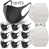 10 Sets (30pcs) N95 Respirator Mask Reusable- 10 Fashion Dust Mask With 20 Filtration Replacement Parts, Anti Pollution, Perfect For Air Filtration Mask Air Filter Quality Masks For Smoke Protection