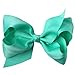 XIMA 25pcs 4inch Grosgrain Ribbon Baby Boutique Hair Bows Clips for Hair Accessories (with clip Mixcolors)
