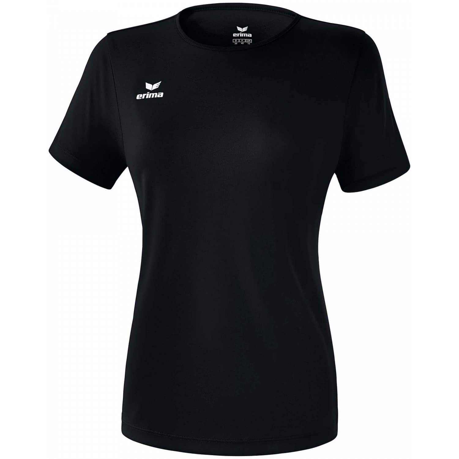 Erima Women's Casual Basics Functional Teamsports T-shirt - Black, Size 40