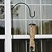Ashman Bird Feeder Green Color (1 Pack), Metal Top and Bottom, Spacious Design, Attractive & Long Lasting, Fill it with Sunflower Black Oil Seeds, Clean and Fill, Great Gift for Friends and Family.