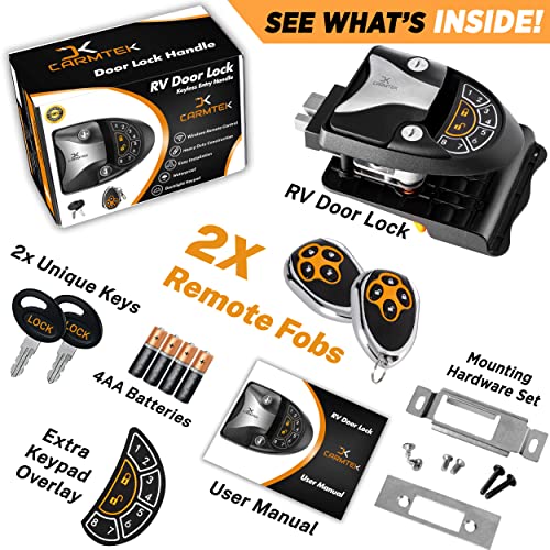 CARMTEK RV Keyless Entry Door Lock V5.0 RV Lock Keyless Entry 100