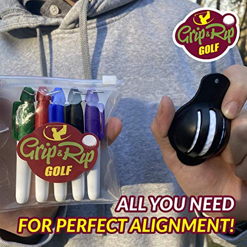 Golf Ball Marker Set 2 Triple Track Golf Line Marker Stencils 5
