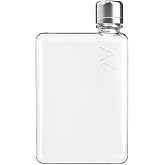 memobottle A6 12oz / 375ml - Slim &amp; flat water bottle designed to fit in your bag - BPA-Free Tritan
