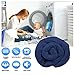 EASELAND All Season Queen Size Soft Quilted Down Alternative Comforter Reversible Duvet Insert with Corner Tabs,Winter Summer Warm Fluffy,Navy,88x88 inches
