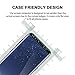 MP-MALL Screen Protector Compatible for Samsung Galaxy S8 Plus, Tempered Glass Full Cover Alignment Frame Easy Installation Not Fits for Samsung Galaxy S8