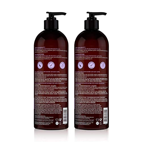 HASK LAVENDER + VANILLA Body Wash 2 Pack Relaxing, vegan formula