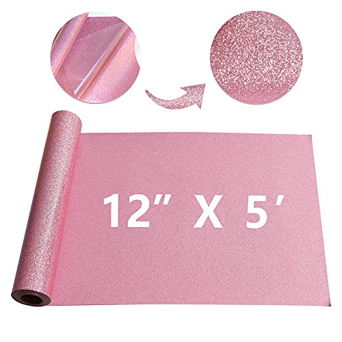 Glitter Pink Vinyl Roll HTV Reflective Heat Transfer Vinyl HTV Vinyl