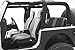 Smittybilt 750115 XRC Black and Black Passenger Seat