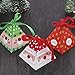 Alapaste Gift Boxes Set of 30 Decorative Candy Boxes,Cookies, Goodies Christmas Candy Bags Santa Claus Reindeer Xmas Tree Gift Box Present Packaging for Festival Holiday New Year (Santa Claus)
