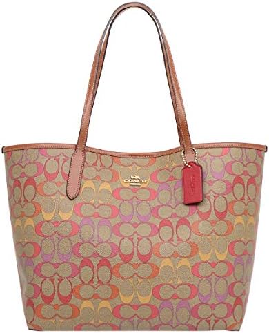 [コーチ] COACH バッグ(トートバッグ) FC1316 カーキマルチ×レッドウッド レインボー シグネチャー PVC レザー シティー トート レディース [アウトレット品] [ブランド] [並行輸入品]