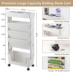 CINPIUK Rolling Office Paper Organizer, Mobile Book