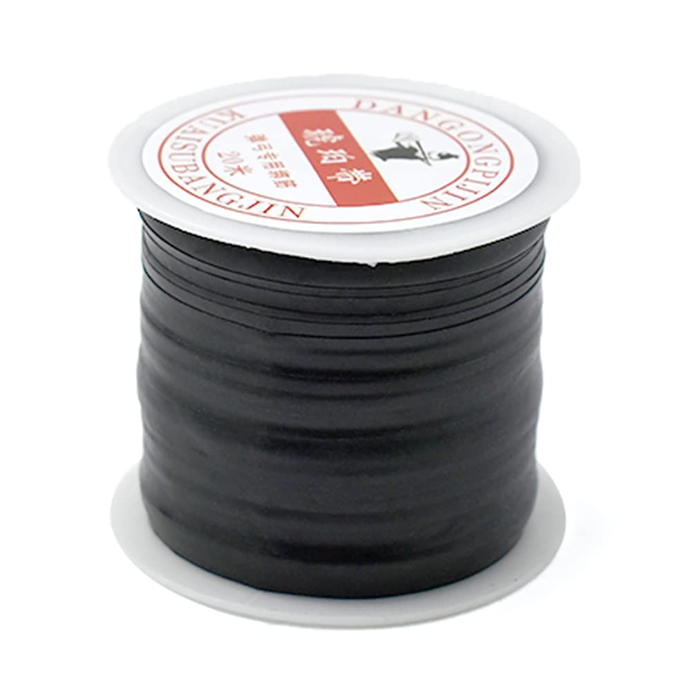 Photo 1 of Piaoyu Rubber Band Strap 1 Roll 20m Slingshot Rubber Band Strap Tied Binding Line Hunting Catapult String Thread Elastic Shooting Accessories (Black)