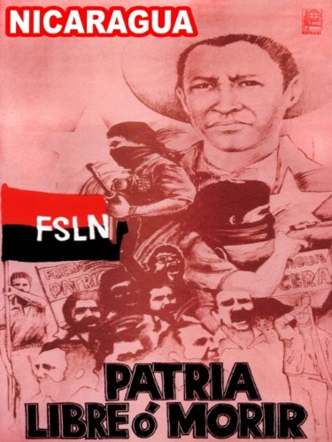 18"x24" Political Poster.World Solidarity with NICARAGUA.Augusto Sandino